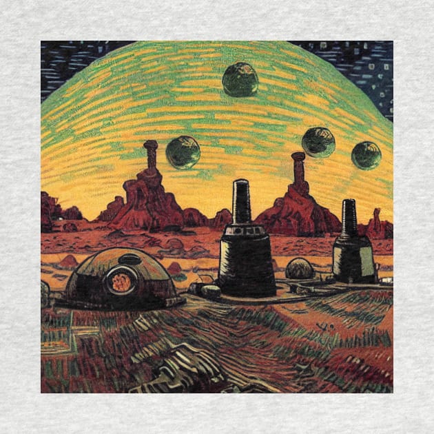Starry Night in Mos Eisley Tatooine by Grassroots Green